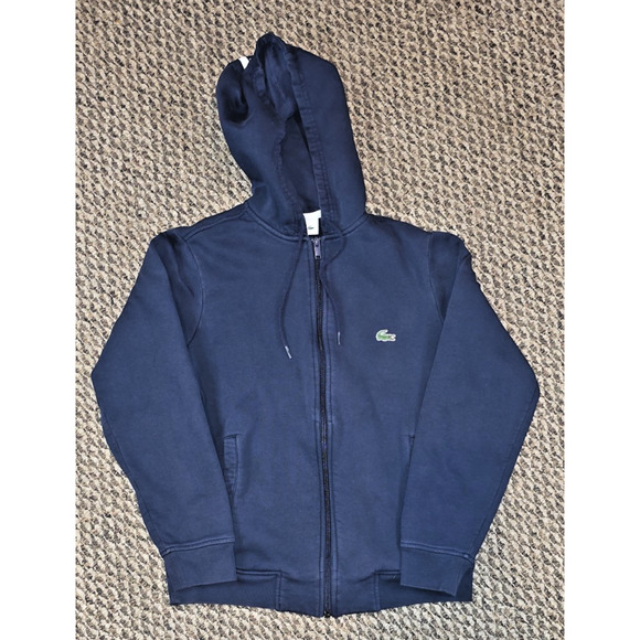 Lacoste Navy Full-Zip Hoodie - Picture 1 of 7